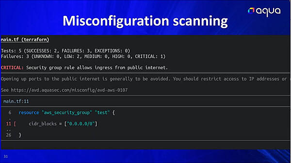 構成情報の中身についてもチェックを行っている