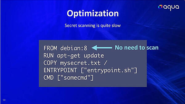 ベースイメージを省いてスキャンすることで処理を高速化