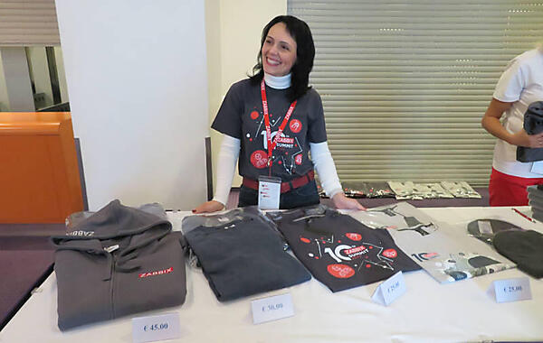 Zabbixグッズの販売も行われていた