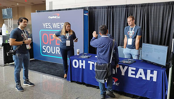 インターネットに特化した金融サービスとしてDXに積極的なCapital Oneのブース