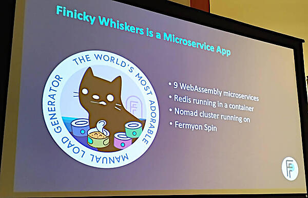 Finicky Whiskersの説明。OSSummitの時から内容が少し変化している