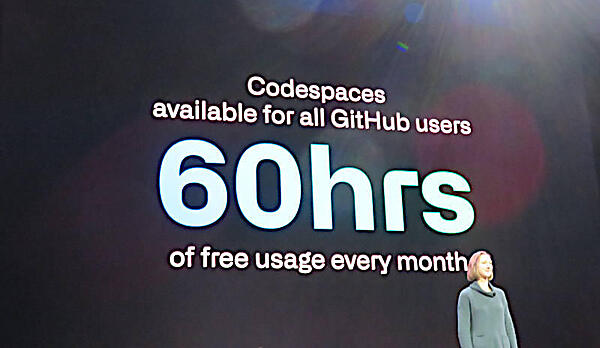 Codespacesを紹介するApril Leonard氏