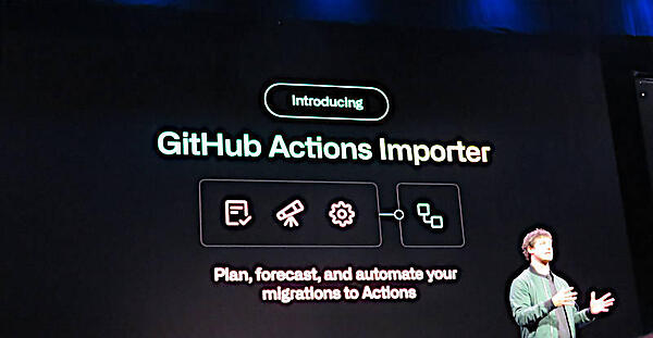 他のCI/CDツールから移行を可能にする機能を紹介するDamian Brady氏