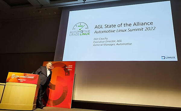初日のキーノートに登壇したAGLのエグゼクティブディレクター、Dan Cauchy氏