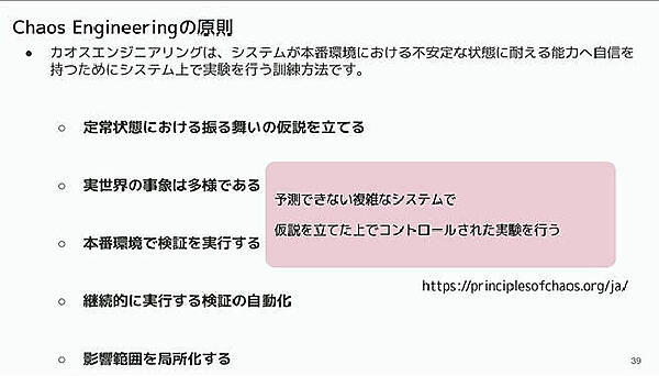 カオスエンジニアリングの概要を紹介