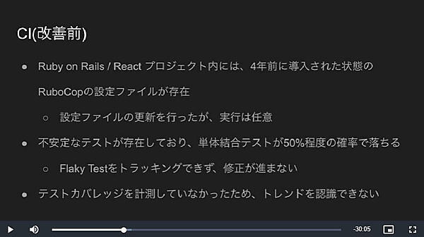 CIの改善が必要なポイントを整理
