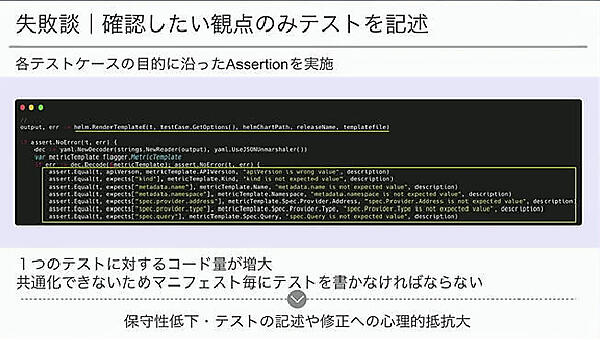 テスト作成の失敗談を紹介