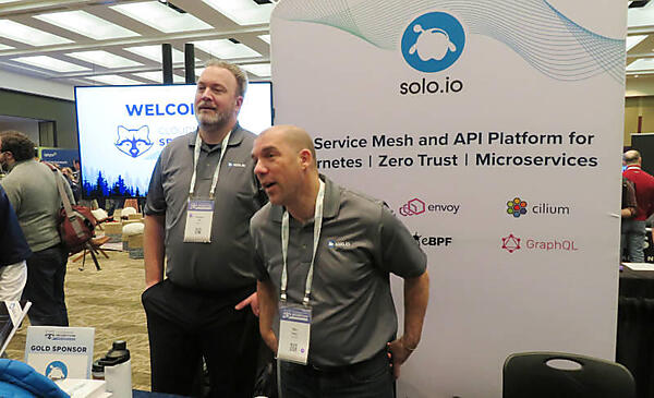 Solo.ioのブースはGitHubの隣で常に人が集まっていた