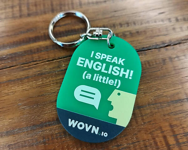 GLOBALIZEDで配布されたキーホルダー。Linus Torvaldsのコメントを思い起こす