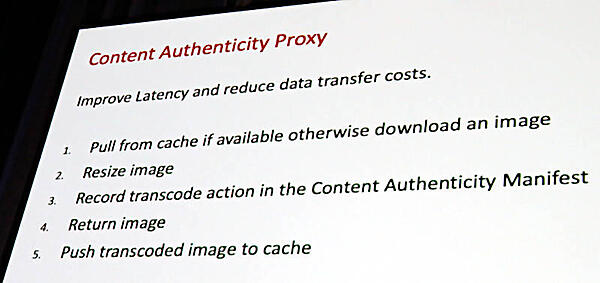 Content Authenticity Proxyと呼ばれるアプリケーションを説明