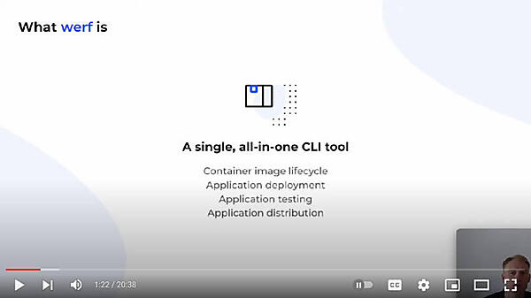 werfはDockerとHelmをラップする単一のCLIツール