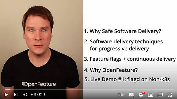 ソフトウェアデリバリーの解説からフィーチャーフラグの解説、そしてデモ