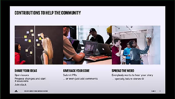 失敗談をコミュニティで共有しようと語る