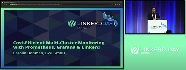 セッションを行ったDohmen氏はドイツの国防省直轄のITサービス企業、BWI GmbH所属。