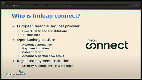 finleapの概要を紹介。各国の金融サービスを接続するサービスがfinleap
