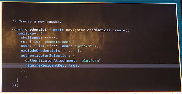 JSのコードを使ってどうやってクレデンシャルを生成するのかを解説