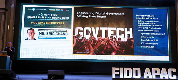 シンガポールのデジタルIDを解説するChang氏