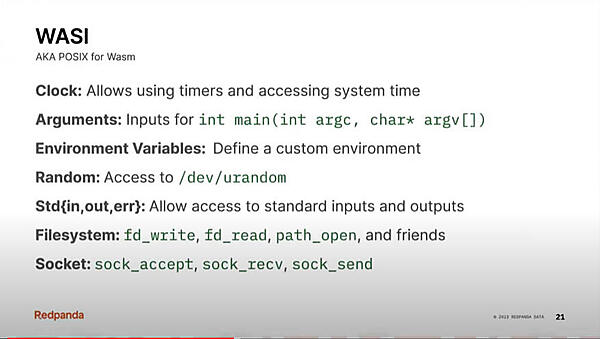 WasmからOSの環境変数へのアクセスや入出力などを定義するのがWASI