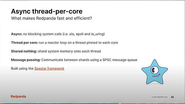 Redpandaが高速な理由を解説。スレッド間のメッセージ処理にはSeastar frameworkが使われている
