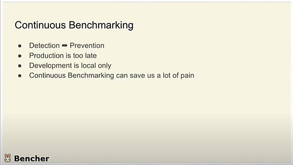 CIにベンチマークを組み込む継続的ベンチマークを提唱