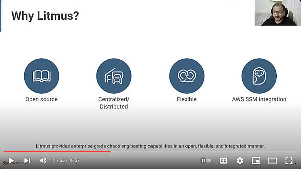 LitmusChaosを選択した理由。AWSとの連携が意外と重要なようだ