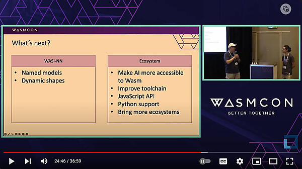 Wasm上の機械学習エコシステムの今度の予定を概説