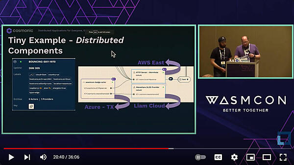 AWS、壇上のMacBook、Azureにモジュールを分散して実行