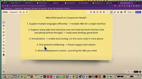 どうしてWASIはコンポーネントモデルをベースにしているのか？ の回答