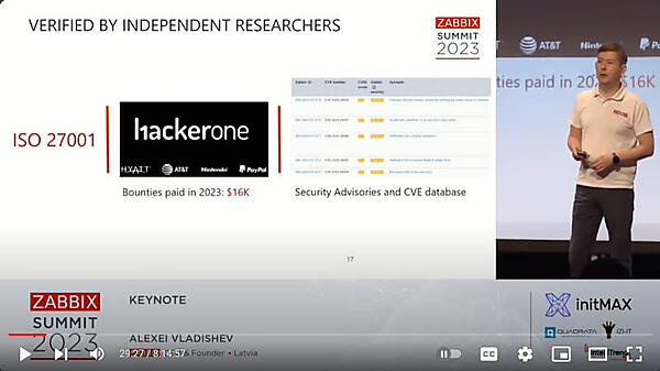 コミュニティによるバグ発見に賞金を支払っていると説明