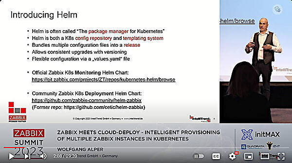 Helmの紹介。Zabbix公式のHelmとコミュニティによるHelmチャートがある