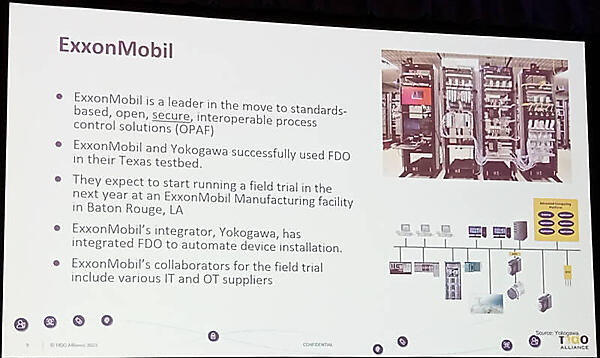 Exxon Mobilが横河電機とテキサスで実装したOPAFコントローラーでの実装例を紹介