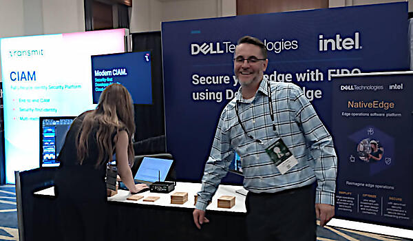 DELLのブースはエッジデバイスにおける認証を訴求していた