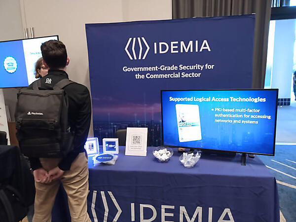 IDカードシステムの大手、IDEMIAもブースを出展