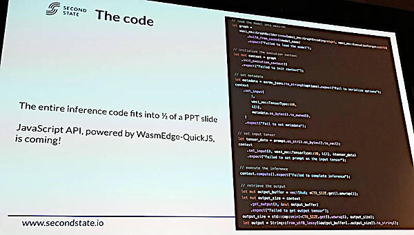 Rustで書かれた短いコードが推論を実行
