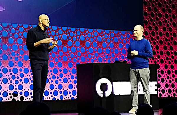 Satya Nadella氏とThomas Dohmke氏