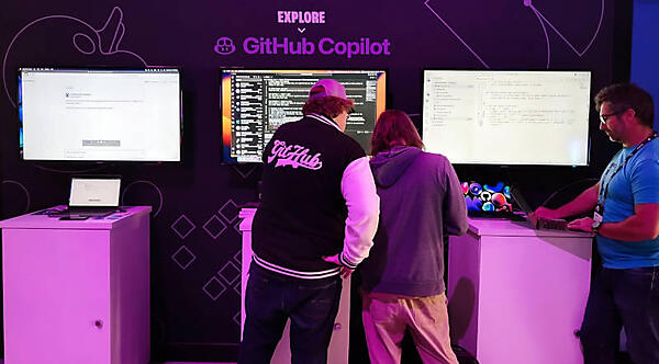 Copilotのブース。参加者が途切れずに訪れていた