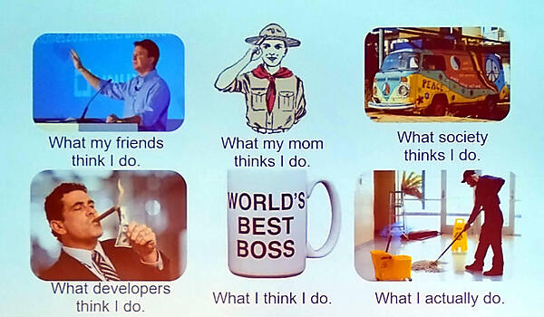 派手なプレゼンテーションが注目されがちだがやっているのは地味な仕事と説明