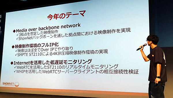 映像制作をIP化したらどうなるか？ をモニタリング