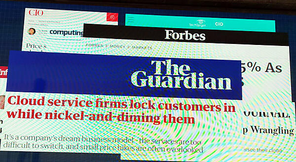ガーディアンの記事などを引用してパブリッククラウドのコスト高とロックインを紹介
