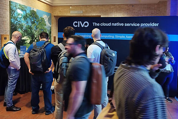 主催社であるCivoのブース。特にデモ用のPCなどは用意せずにノベルティ配布だけ