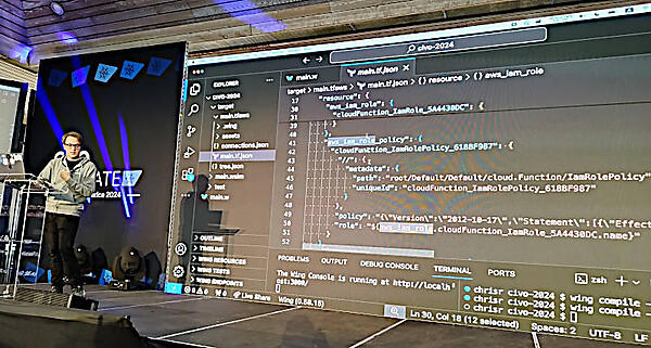Visual Studio Codeを使ってデモを実施