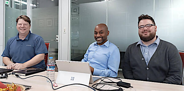 左からSteven Huels氏、Sherard Griffin氏、Christopher Joseph Nuland氏