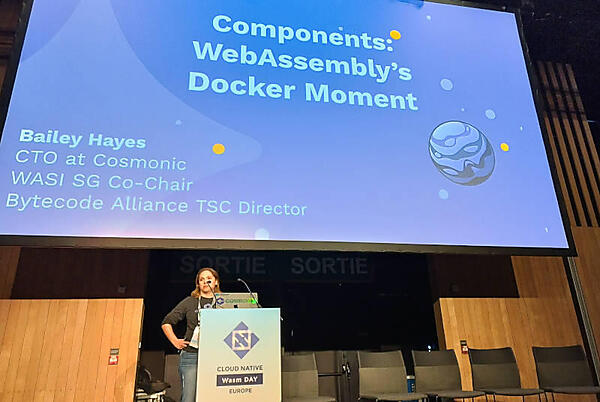 プレゼンテーションを行うBailey Hayes氏