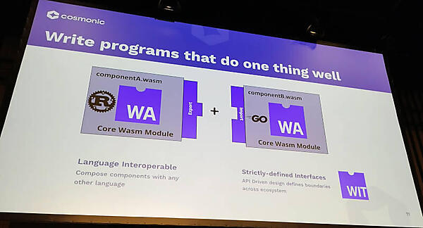 ひとつだけの機能を実装し、他の機能とはインターフェイスを通じて通信を行う