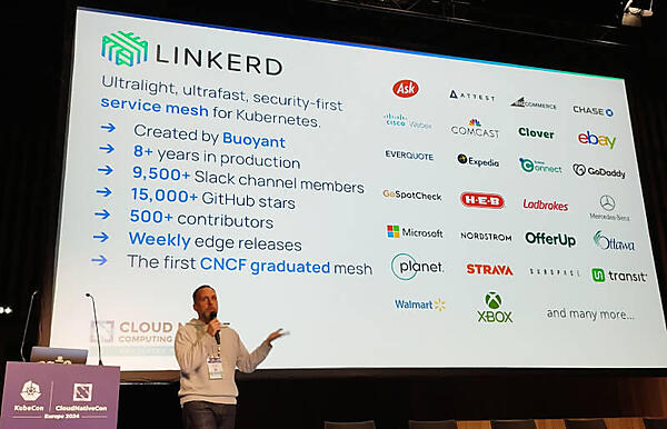 Linkerdの概略。かなり初期から採用されサービスメッシュとして最初に卒業したプロジェクトだ