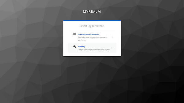 図14：認証方法選択画面
