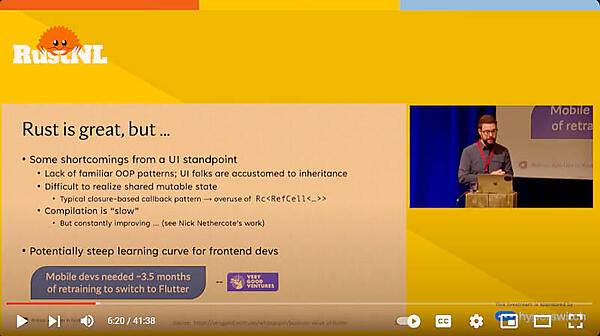 UIデベロッパーにとってRustへの移行は難しい