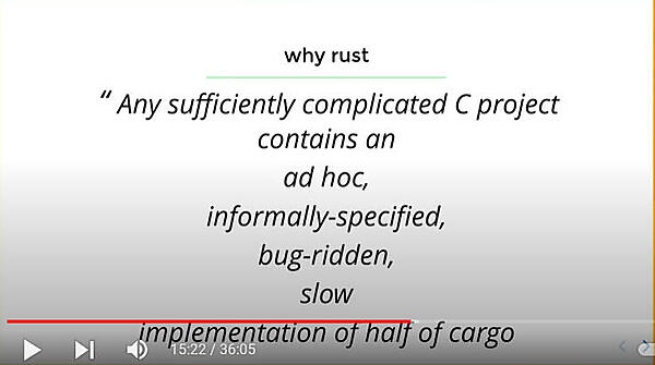 思わず参加者から拍手が起こった「C言語をCommon Lispと同じレガシーな言語に例えた」スライド