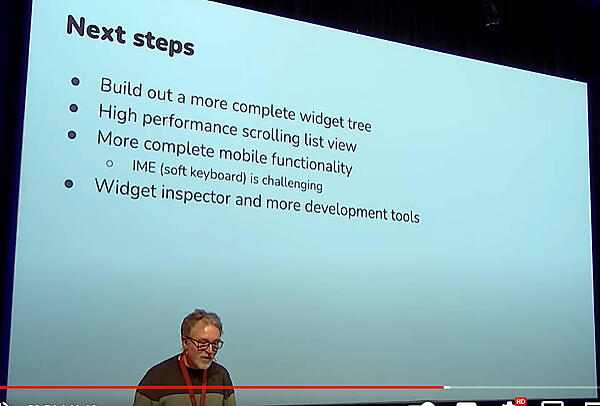 将来に向けた計画を紹介。ここでもリストビューの高速化が提案されている