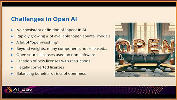オープンソースで開発されるAIの課題を紹介
